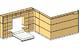 built in murphy bed & paneling