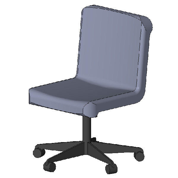 Office Chair without Arms