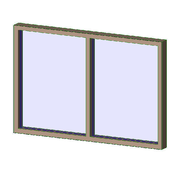 Aluminum Exterior Window - 2 Wide