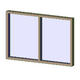 Aluminum Exterior Window - 2 Wide