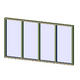 Aluminum Exterior Window - 4 Wide