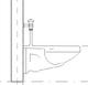 Wall Mounted Flush Valve toilet