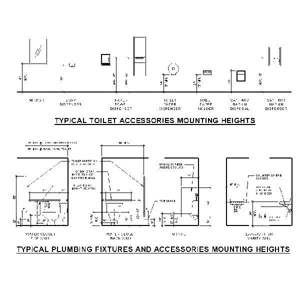 Toilet Accessories Elevation