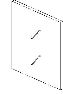 Grid wall accessory - hanger arm