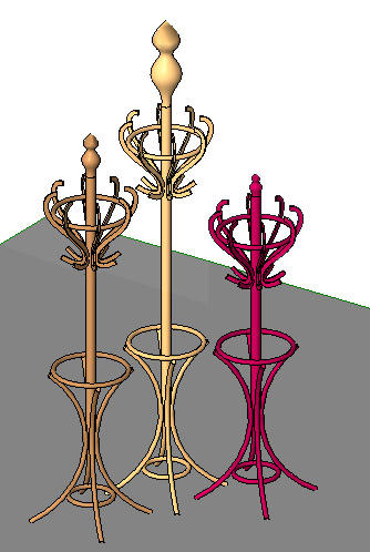 Mr GGs metric parametric coat hat umbrella stand
