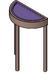 Half Round Console Table - Glass