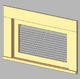 Louvered Attic Vent Window