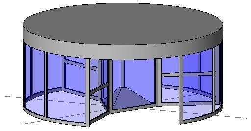 Grand Revolving Door - 3 wing