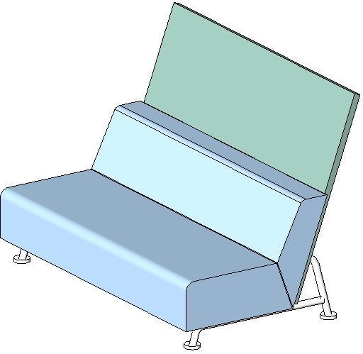sofa steelcase bix 6'