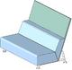 sofa steelcase bix 6'