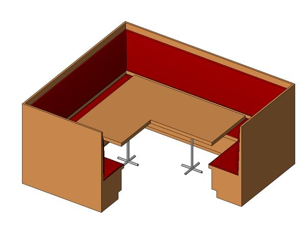 Corner Booth w/ Pad