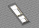 Roof window VELUX M08 M34 combination
