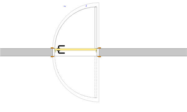 2 way swing door