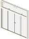 4-Pane Sliding Windows w/ Double and Quadruple Awning Transom