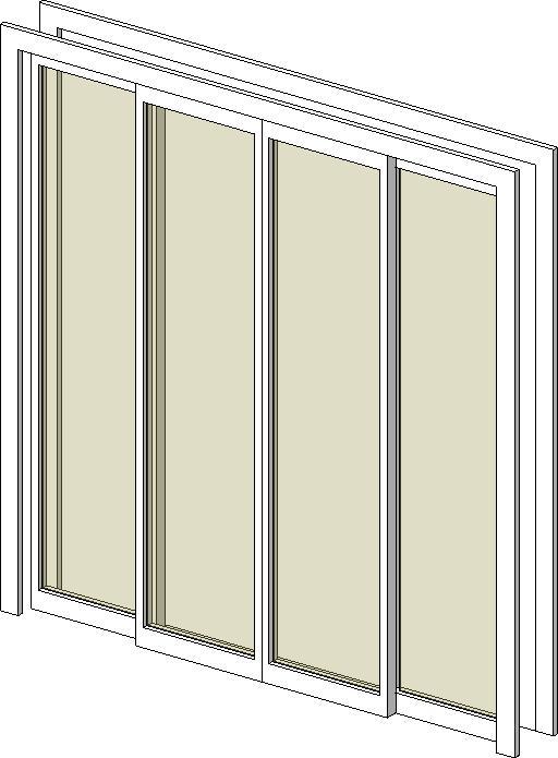 4-Pane Sliding Glass Door