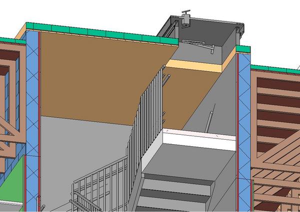 3' x 5' clear HATCH ROOF DOOR