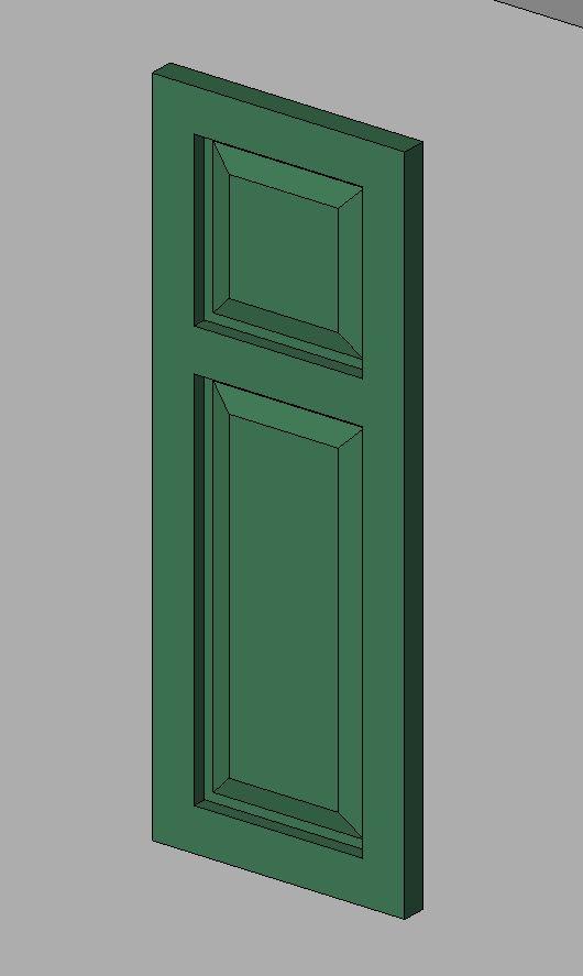Shutter-Raised Panel-Square Top