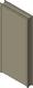 Single Flush Door w/ HM DW Frame