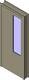 Single Door w Vision Lite - HM DW Frame