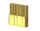 Pigeon Hole & Cupboard Wall Unit