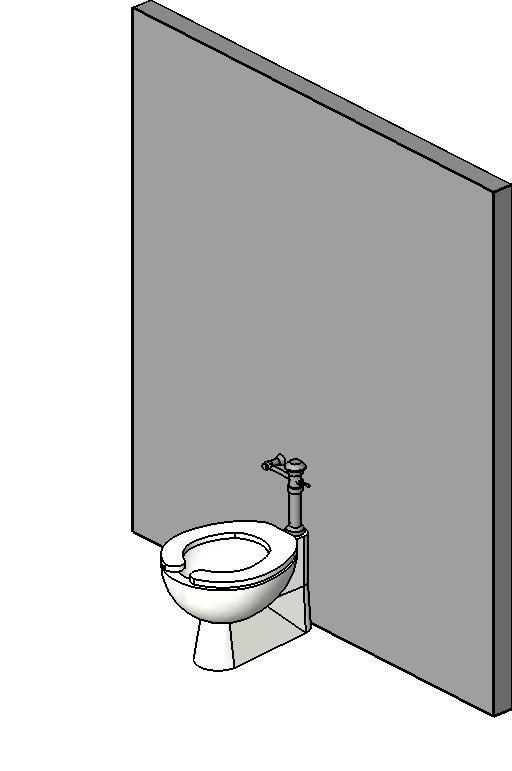 ADA Floor Mount Flush Valve Toilet