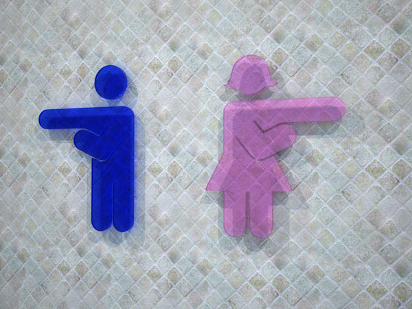 Custom Restroom Sign for Childern (Male & Female)