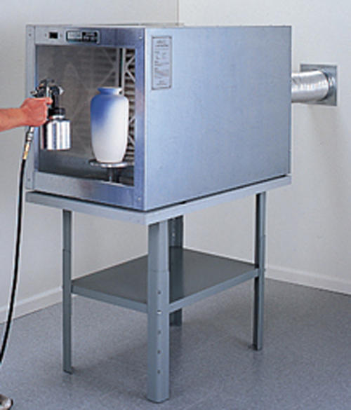 AMACO Spray Booth (No.1)_w/ Fume Hose_ Wall Dependent