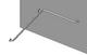Bobrick B-68137 Two-wall wheelchair compartment grab bar