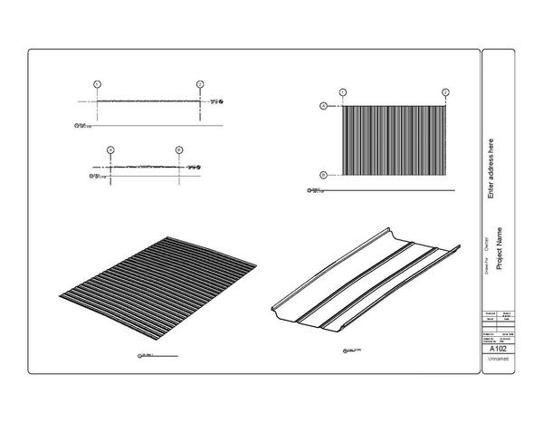 Metal Rolled Seamed Roof