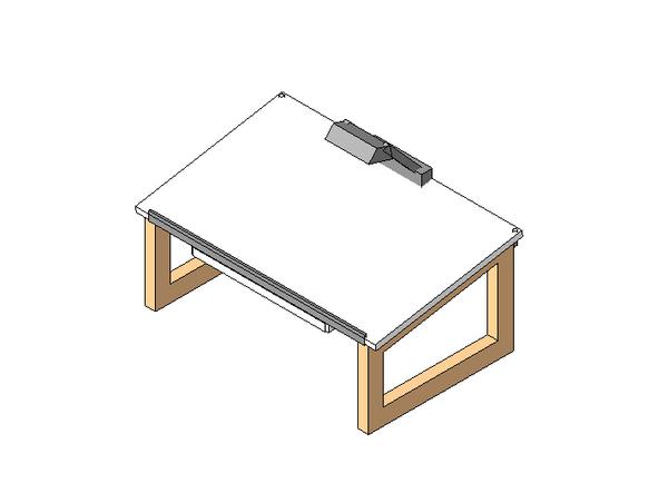 drafting table with light