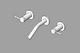 Kohler K-T944-4 Stillness wall mounted lavatory faucet, ADA compliant