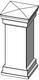 Built up Square column w/ cap