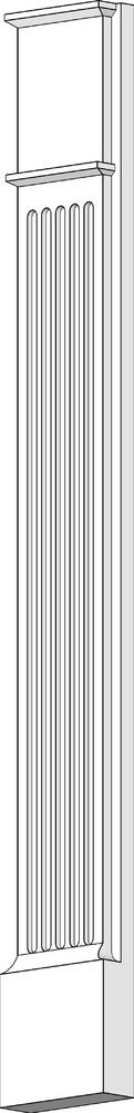 7' 2" Pilaster