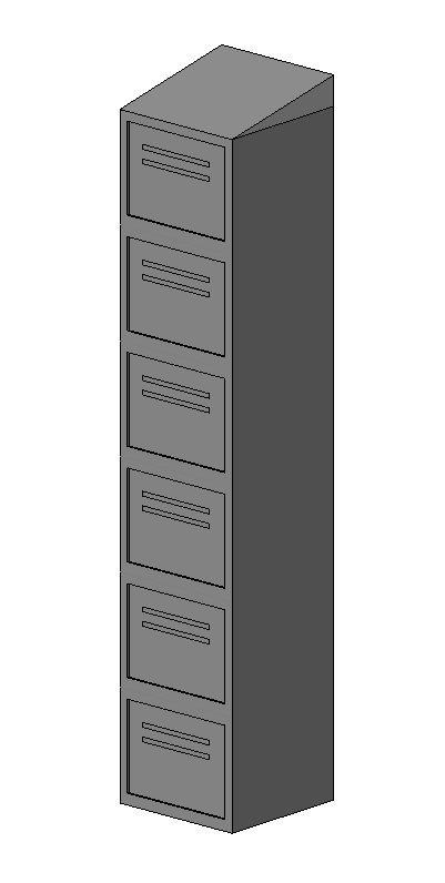 Locker 6'-0" tall