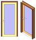 PM - Interior Abrir 1 Folha Vidro Liso
