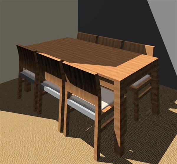 dining table and chairs