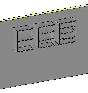 Upper Cabinet - Open Shelves