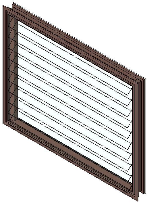 louvres window - 1 Bay