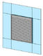 A parametric curtain panel louver.