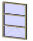 Aluminum Exterior Window 1x3
