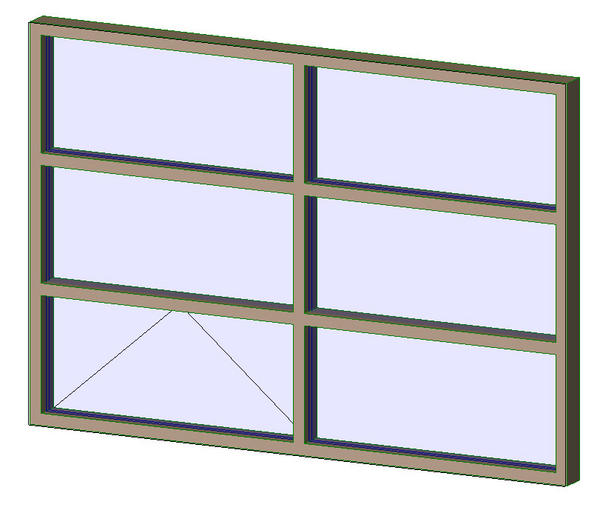 Aluminum Exterior Window 2x3