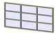 Aluminum Exterior Window 3x3