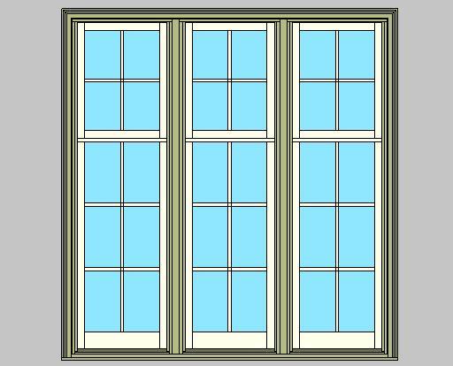 Kolbe Ultra Series Traditional Double Hung Cottage 3-Wide Units