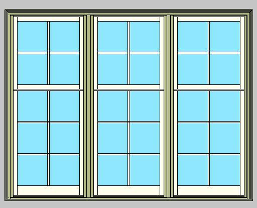 Kolbe Ultra Series Sterling Double Hung Cottage 3-Wide Units