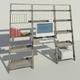 computer desk/shelves