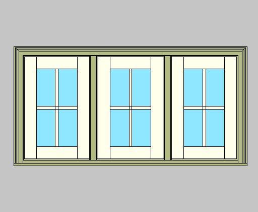 Kolbe Ultra Series Push-out Casement 3-Wide Units