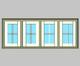 Kolbe Ultra Series Push-out Casement 4-Wide Units