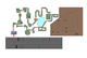 mini golf course with a dirt track