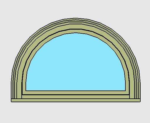 Kolbe Ultra Series Double Hung Half-Circle Direct Set Units