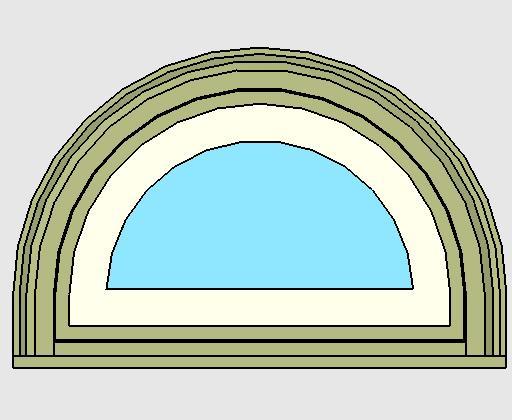Kolbe Ultra Series Double Hung Half-Circle Sash Set Units